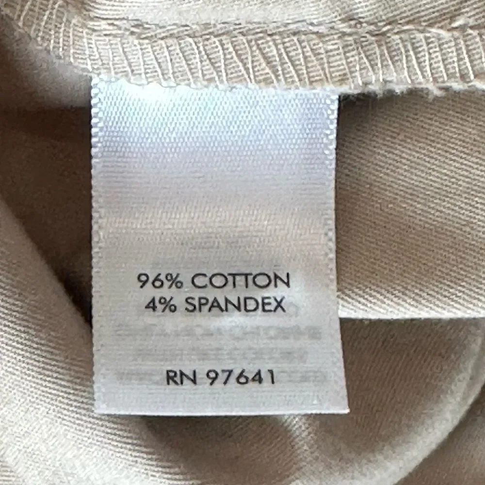 J. Jill Womens Straight Leg Lightweight CottonPant Khaki-Tan Size 10 - Picture 7 of 9